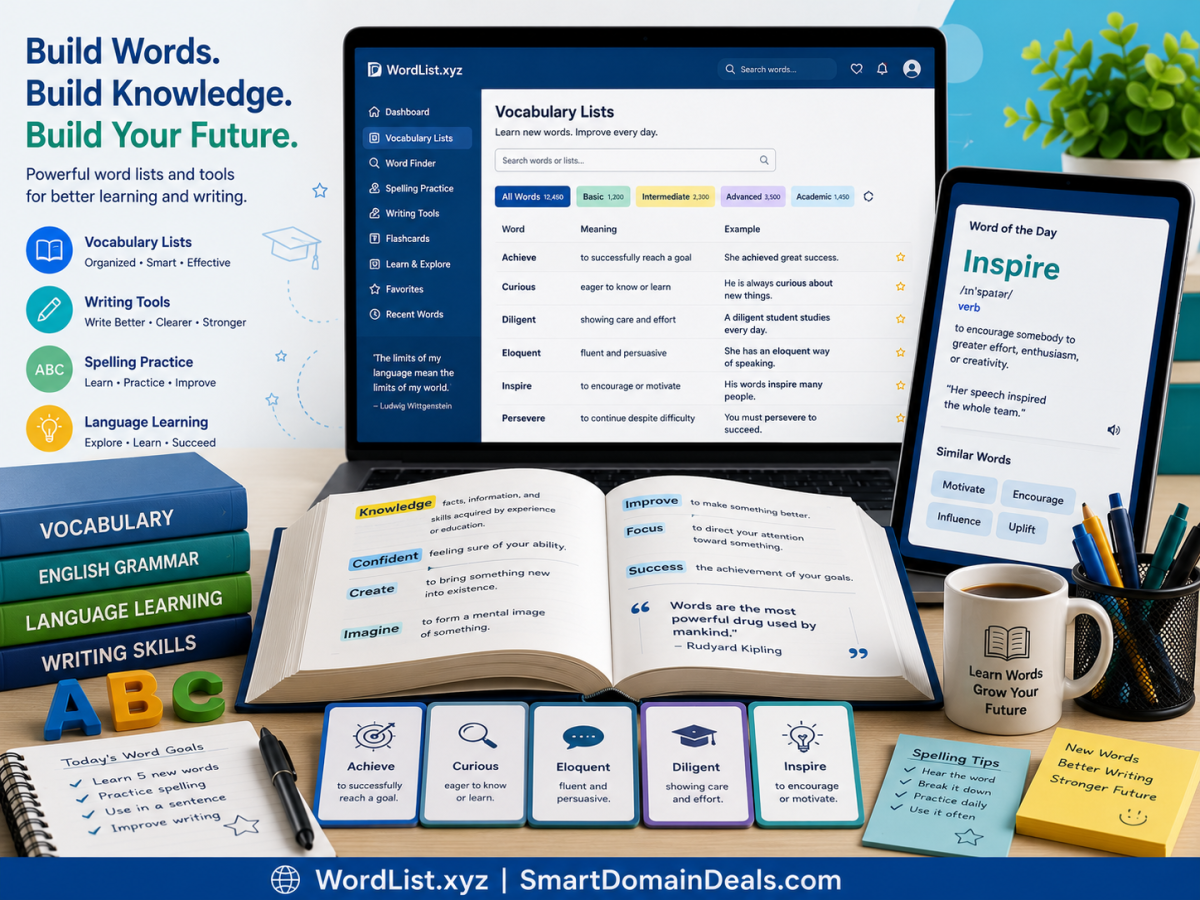 WordList.xyz – A Useful Domain for Vocabulary, Word Tools and Language Learning